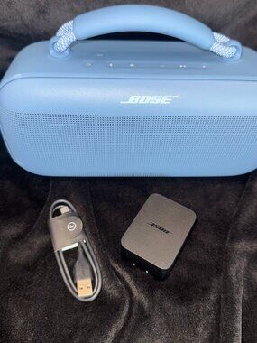 Bose SoundLink Max Portable Bluetooth Speaker Blue + Charger
